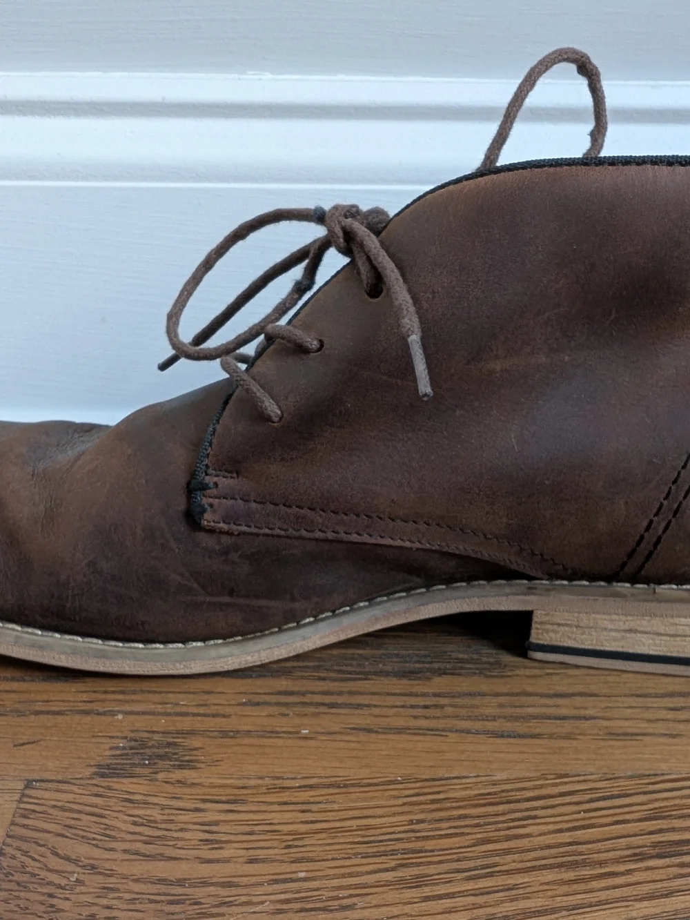 Joseph Abboud Men's Brown Leather Chukka Boots Size 10 D Ankle Desert 40RV 10D40